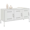 Weißer TV-Schrank Mallick 100,5x39x50,5cm (Stahl)