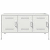 Weißer TV-Schrank Mallick 100,5x39x50,5cm (Stahl)