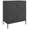 Schwarze Kommode Agaftia 68x39x79cm (Stahl)
