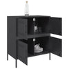 Schwarze Kommode Agaftia 68x39x79cm (Stahl)