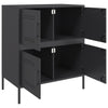 Schwarze Kommode Agaftia 68x39x79cm (Stahl)