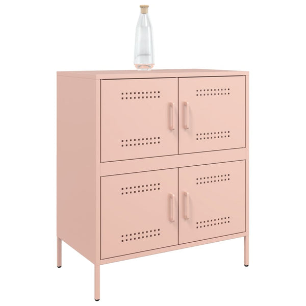 Pinke Kommode Agaftia 68x39x79cm (Stahl)