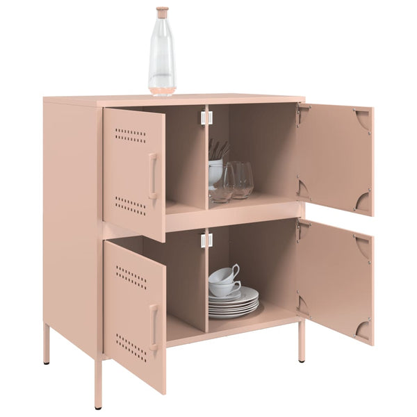 Pinke Kommode Agaftia 68x39x79cm (Stahl)
