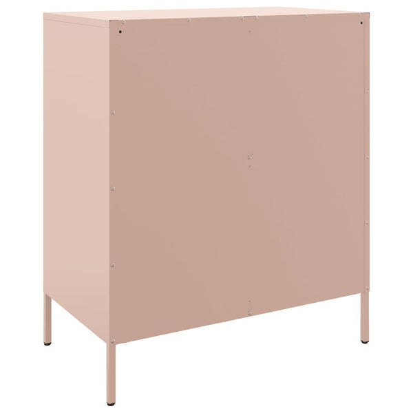Pinke Kommode Agaftia 68x39x79cm (Stahl)