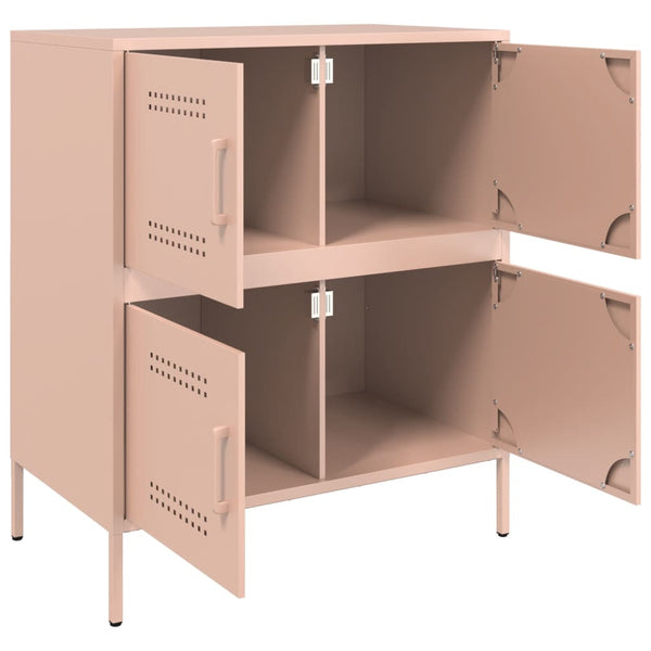 Pinke Kommode Agaftia 68x39x79cm (Stahl)