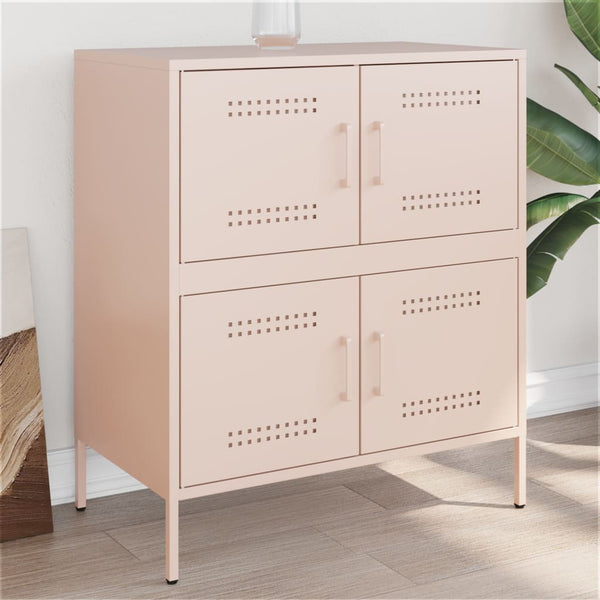 Pinke Kommode Agaftia 68x39x79cm (Stahl)