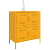 Senfgelber Nachttisch Agaftia 68x39x79cm (Stahl)