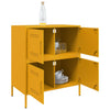 Senfgelber Nachttisch Agaftia 68x39x79cm (Stahl)