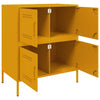Senfgelber Nachttisch Agaftia 68x39x79cm (Stahl)
