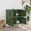 Olivgrünes Sideboard Agaftia 68x39x79cm (Stahl)