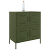 Olivgrünes Sideboard Agaftia 68x39x79cm (Stahl)