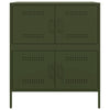 Olivgrünes Sideboard Agaftia 68x39x79cm (Stahl)