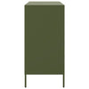 Olivgrünes Sideboard Agaftia 68x39x79cm (Stahl)