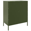 Olivgrünes Sideboard Agaftia 68x39x79cm (Stahl)
