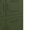 Olivgrünes Sideboard Agaftia 68x39x79cm (Stahl)