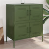 Olivgrünes Sideboard Agaftia 68x39x79cm (Stahl)
