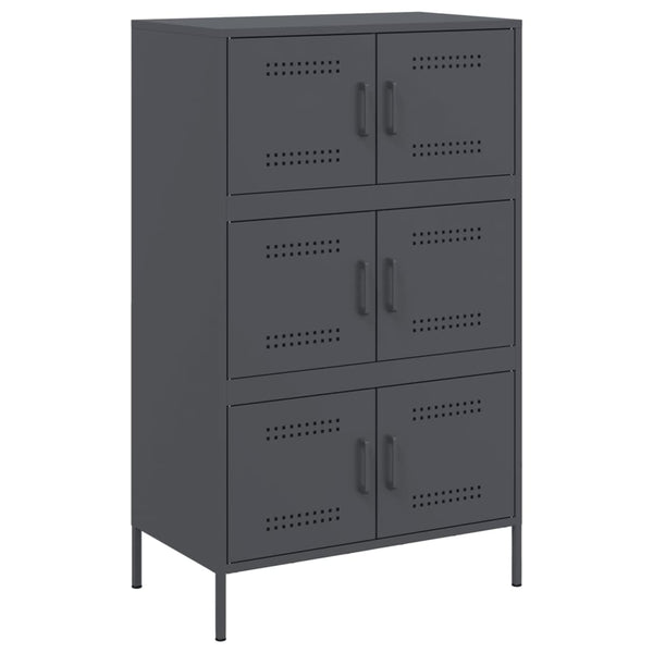 Anthrazit Schrank Nenad 68x39x113cm (Stahl)