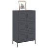 Anthrazit Schrank Nenad 68x39x113cm (Stahl)