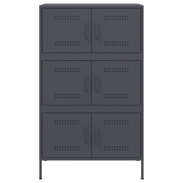 Anthrazit Schrank Nenad 68x39x113cm (Stahl)