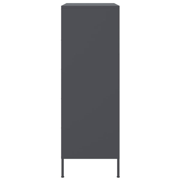 Anthrazit Schrank Nenad 68x39x113cm (Stahl)