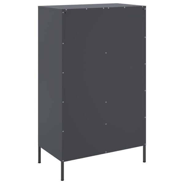 Anthrazit Schrank Nenad 68x39x113cm (Stahl)