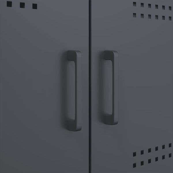 Anthrazit Schrank Nenad 68x39x113cm (Stahl)