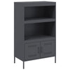 Anthrazitfarbener Schrank Octavel 68x39x113cm (Stahl)