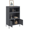 Anthrazitfarbener Schrank Octavel 68x39x113cm (Stahl)