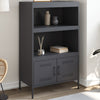 Anthrazitfarbener Schrank Octavel 68x39x113cm (Stahl)