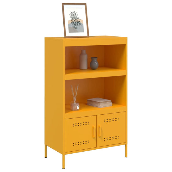 Senfgelber Schrank Octavel 68x39x113cm (Stahl)