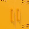 Senfgelber Schrank Octavel 68x39x113cm (Stahl)
