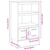 Weißer Schrank Octavel 68x39x113cm (Stahl)