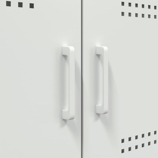 Weißer Schrank Octavel 68x39x113cm (Stahl)