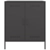 Schwarze Kommode Raleigh 68x39x79cm (Stahl)