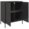 Schwarze Kommode Raleigh 68x39x79cm (Stahl)