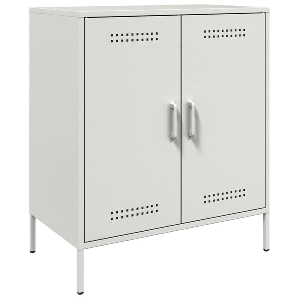 Weißes Sideboard Raleigh 68x39x79cm (Stahl)