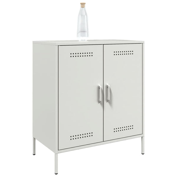 Weißes Sideboard Raleigh 68x39x79cm (Stahl)