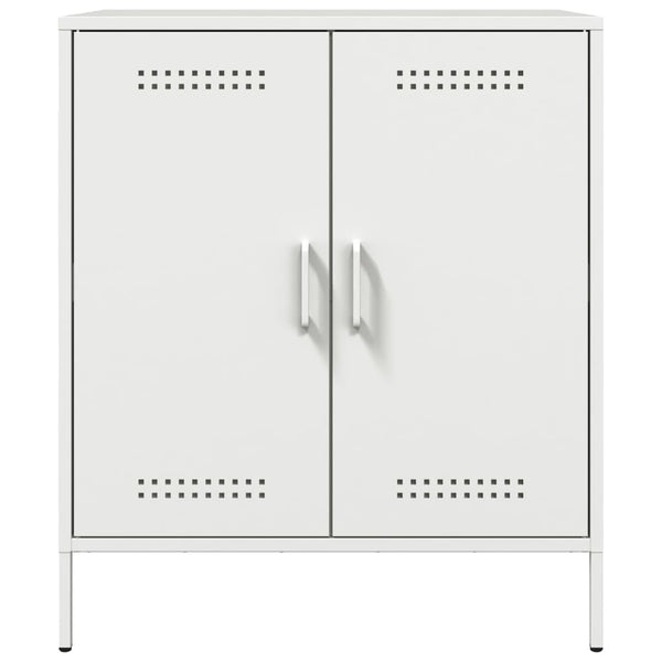 Weißes Sideboard Raleigh 68x39x79cm (Stahl)