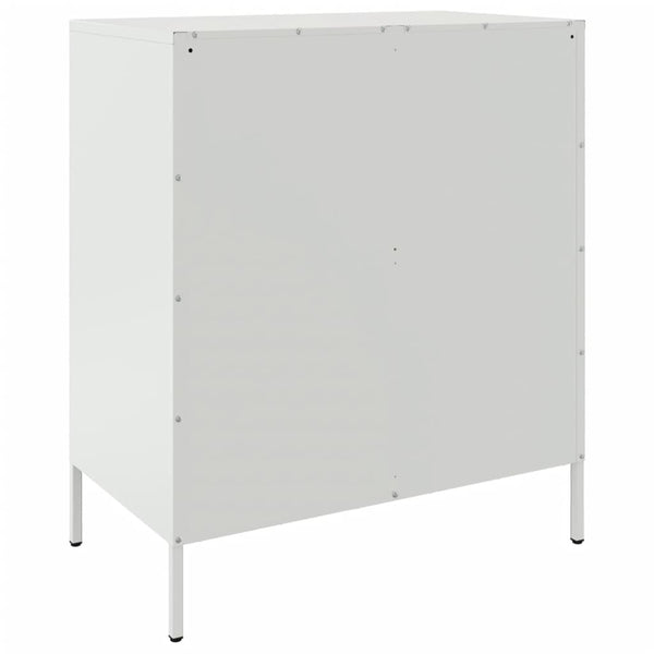 Weißes Sideboard Raleigh 68x39x79cm (Stahl)