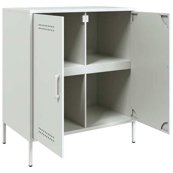 Weißes Sideboard Raleigh 68x39x79cm (Stahl)
