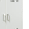 Weißes Sideboard Raleigh 68x39x79cm (Stahl)