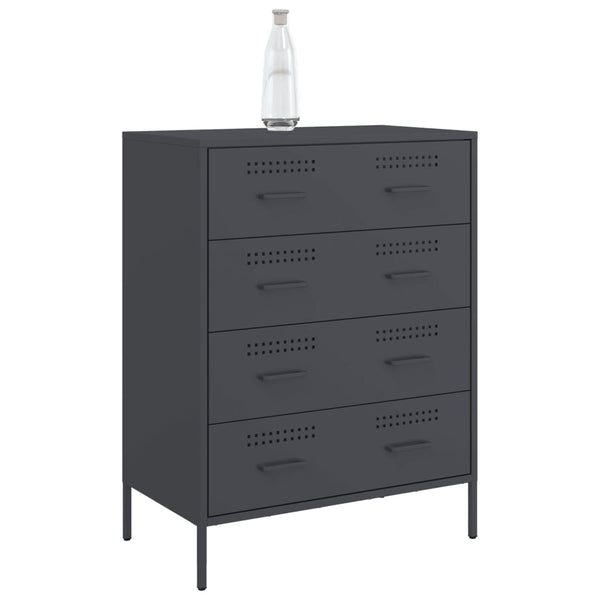 Sideboard Anthrazit Gruet 68x39x89cm (Stahl)