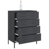 Sideboard Anthrazit Gruet 68x39x89cm (Stahl)