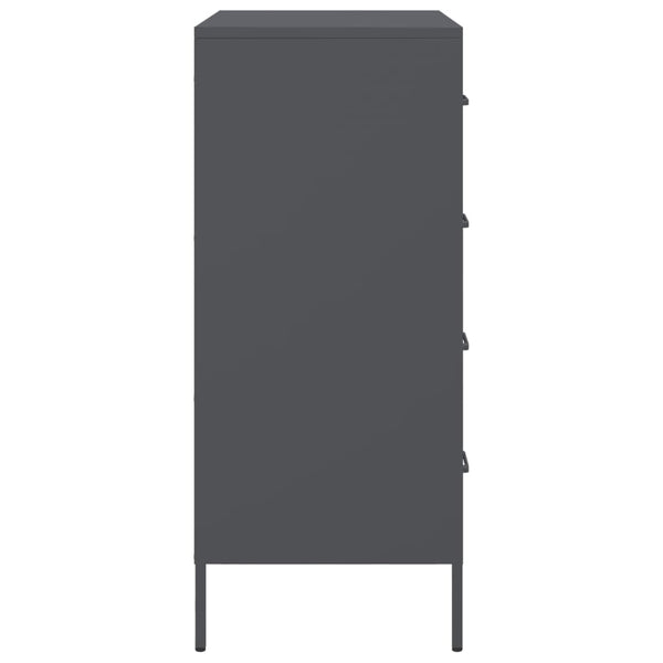 Sideboard Anthrazit Gruet 68x39x89cm (Stahl)