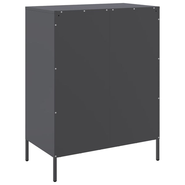 Sideboard Anthrazit Gruet 68x39x89cm (Stahl)
