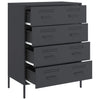 Sideboard Anthrazit Gruet 68x39x89cm (Stahl)