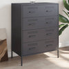 Sideboard Anthrazit Gruet 68x39x89cm (Stahl)