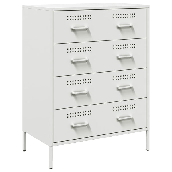 Weißes Sideboard Gruet 68x39x89cm (Stahl)
