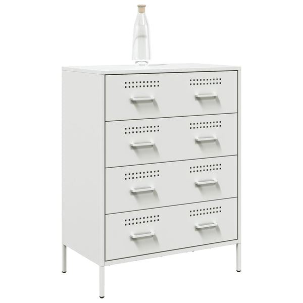 Weißes Sideboard Gruet 68x39x89cm (Stahl)