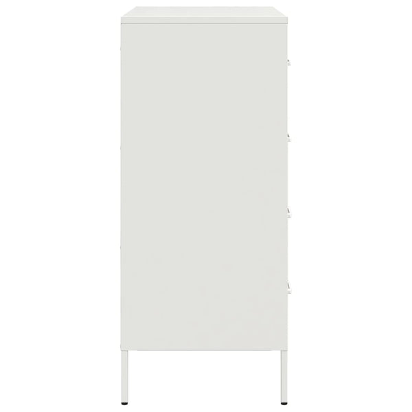 Weißes Sideboard Gruet 68x39x89cm (Stahl)